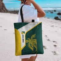 Personalised PNG Jiwaka Province Tote Bag Bird of Paradise Tattoo Flag Motif LT9 - Polynesian Pride