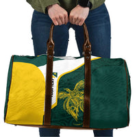 Personalised PNG Jiwaka Province Travel Bag Bird of Paradise Tattoo Flag Motif - Polynesian Pride