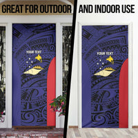Personalised PNG West New Britain Province Door Cover Bird of Paradise Tattoo Flag Motif LT9 - Polynesian Pride