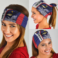 Personalised PNG West New Britain Province Neck Gaiter Bird of Paradise Tattoo Flag Motif LT9 - Polynesian Pride