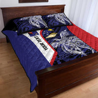 Personalised PNG West New Britain Province Quilt Bed Set Bird of Paradise Tattoo Flag Motif LT9 - Polynesian Pride