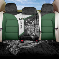 Personalised PNG Western Highlands Province Back Car Seat Cover Bird of Paradise Tattoo Flag Motif LT9 One Size Green - Polynesian Pride
