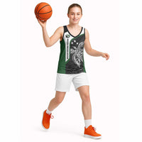 Personalised PNG Western Highlands Province Basketball Jersey Bird of Paradise Tattoo Flag Motif LT9 - Polynesian Pride