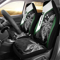 Personalised PNG Western Highlands Province Car Seat Cover Bird of Paradise Tattoo Flag Motif LT9 - Polynesian Pride