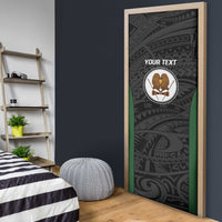 Personalised PNG Western Highlands Province Door Cover Bird of Paradise Tattoo Flag Motif LT9 - Polynesian Pride