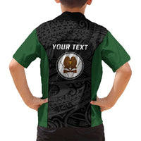 Personalised PNG Western Highlands Province Family Matching Off Shoulder Short Dress and Hawaiian Shirt Bird of Paradise Tattoo Flag Motif LT9 - Polynesian Pride