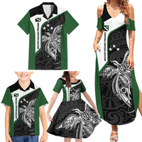 Personalised PNG Western Highlands Province Family Matching Summer Maxi Dress and Hawaiian Shirt Bird of Paradise Tattoo Flag Motif LT9 - Polynesian Pride
