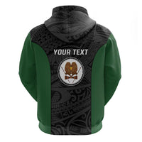 Personalised PNG Western Highlands Province Hoodie Bird of Paradise Tattoo Flag Motif LT9 - Polynesian Pride