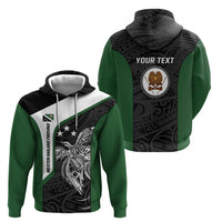 Personalised PNG Western Highlands Province Hoodie Bird of Paradise Tattoo Flag Motif LT9 - Polynesian Pride