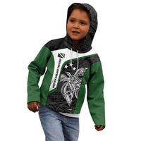 Personalised PNG Western Highlands Province Kid Hoodie Bird of Paradise Tattoo Flag Motif LT9 - Polynesian Pride
