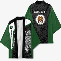 Personalised PNG Western Highlands Province Kimono Bird of Paradise Tattoo Flag Motif LT9 - Polynesian Pride