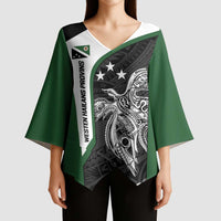 Personalised PNG Western Highlands Province Kimono Sleeve Blouse Bird of Paradise Tattoo Flag Motif LT9 - Polynesian Pride