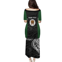 Personalised PNG Western Highlands Province Puletasi Bird of Paradise Tattoo Flag Motif LT9 - Polynesian Pride