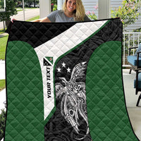 Personalised PNG Western Highlands Province Quilt Bird of Paradise Tattoo Flag Motif LT9 Green - Polynesian Pride