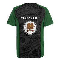 Personalised PNG Western Highlands Province Rugby Jersey Bird of Paradise Tattoo Flag Motif LT9 - Polynesian Pride
