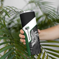 Personalised PNG Western Highlands Province Skinny Tumbler Bird of Paradise Tattoo Flag Motif LT9 - Polynesian Pride