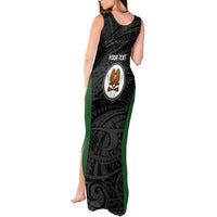 Personalised PNG Western Highlands Province Tank Maxi Dress Bird of Paradise Tattoo Flag Motif LT9 - Polynesian Pride