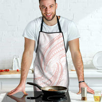 White Sunday Lotu Tamaiti Apron Polynesian Wave Pastel Blush - Polynesian Pride
