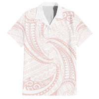 White Sunday Lotu Tamaiti Hawaiian Shirt Polynesian Wave Pastel Blush LT9 Blush - Polynesian Pride