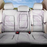 White Sunday Lotu Tamaiti Back Car Seat Cover Polynesian Wave Pastel Mauve - Polynesian Pride