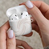 White Sunday Lotu Tamaiti AirPods Case Polynesian Wave Pastel Nude LT9 - Polynesian Pride