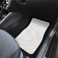 White Sunday Lotu Tamaiti Car Mats Polynesian Wave Pastel Nude LT9 - Polynesian Pride