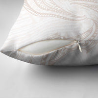 White Sunday Lotu Tamaiti Pillow Cover Polynesian Wave Pastel Nude LT9 - Polynesian Pride