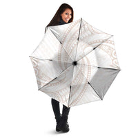 White Sunday Lotu Tamaiti Umbrella Polynesian Wave Pastel Nude LT9 - Polynesian Pride
