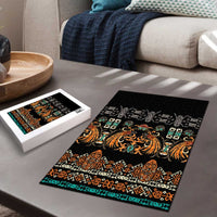 Black Batik Papua-inspired Pattern Puzzle - Polynesian Pride