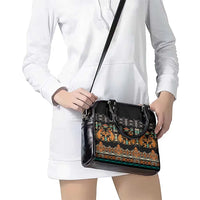 Black Batik Papua-inspired Pattern Shoulder Handbag - Polynesian Pride