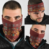 Oxblood Batik Papua-inspired Pattern Neck Gaiter LT9