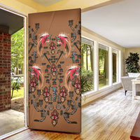 Terracotta Bird of Batik Papua Door Cover Exotic Natural Wealth of Papua LT9 - Polynesian Pride