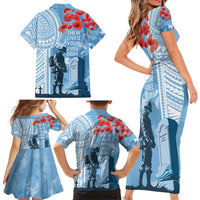 FSM Verterans Day Family Matching Short Sleeve Bodycon Dress and Hawaiian Shirt Their Lives Your Freedom LT9 - Polynesian Pride