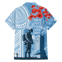 FSM Verterans Day Family Matching Summer Maxi Dress and Hawaiian Shirt Their Lives Your Freedom LT9 - Polynesian Pride