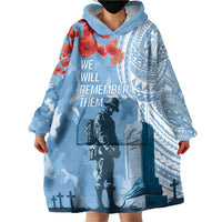 FSM Verterans Day Wearable Blanket Hoodie Their Lives Your Freedom