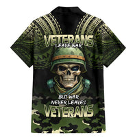 Veterans Day Family Matching Mermaid Dress and Hawaiian Shirt War Never Leaves A Veteran Proud Military LT9 - Polynesian Pride