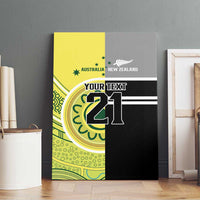 Custom Cricket AUNZ Spirit Canvas Wall Art Aussie New Zealand Retro Edition LT9 - Polynesian Pride