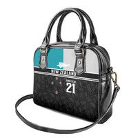 Custom NZ Cricket Pride Shoulder Handbag Silver Fern Fan Supporter Apparel - Polynesian Pride