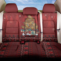 Funny Kiwi Bird Xmas Tree Back Car Seat Cover New Zealand Tribal Christmas Spirit LT9 One Size Red - Polynesian Pride