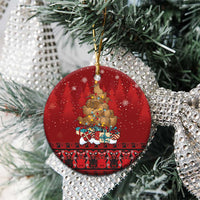 Funny Kiwi Bird Xmas Tree Ceramic Ornament New Zealand Tribal Christmas Spirit - Polynesian Pride