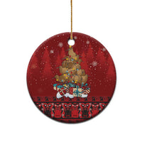 Funny Kiwi Bird Xmas Tree Ceramic Ornament New Zealand Tribal Christmas Spirit - Polynesian Pride