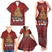Funny Kiwi Bird Xmas Tree Family Matching Tank Maxi Dress and Hawaiian Shirt New Zealand Tribal Christmas Spirit LT9 - Polynesian Pride