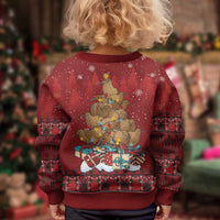 Funny Kiwi Bird Xmas Tree Kid Ugly Christmas Sweater New Zealand Tribal Christmas Spirit LT9 - Polynesian Pride