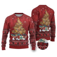 Funny Kiwi Bird Xmas Tree Ugly Christmas Sweater New Zealand Tribal Christmas Spirit LT9 Red - Polynesian Pride