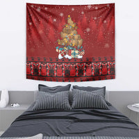 Funny Kiwi Bird Xmas Tree Tapestry New Zealand Tribal Christmas Spirit - Polynesian Pride