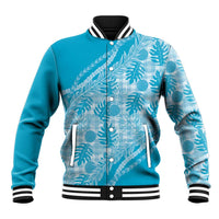 Hawaii Breadfruit Palaka Baseball Jacket Polu Maile Lei - Polynesian Pride