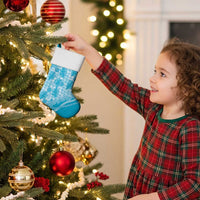 Hawaii Breadfruit Palaka Christmas Stocking Polu Maile Lei - Polynesian Pride