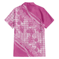 Hawaii Breadfruit Palaka Family Matching Off The Shoulder Long Sleeve Dress and Hawaiian Shirt Omaomao Ulaula Maile Lei LT9 - Polynesian Pride