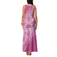 Hawaii Breadfruit Palaka Family Matching Tank Maxi Dress and Hawaiian Shirt Omaomao Ulaula Maile Lei LT9 - Polynesian Pride