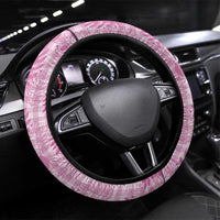Hawaii Breadfruit Palaka Steering Wheel Cover Omaomao Ulaula Maile Lei - Polynesian Pride